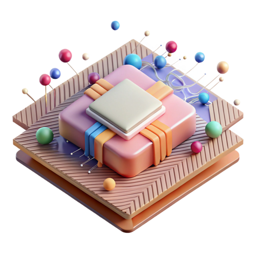magnificent artistic Multilayer Printed Circuit Board Cross Section Isolated png