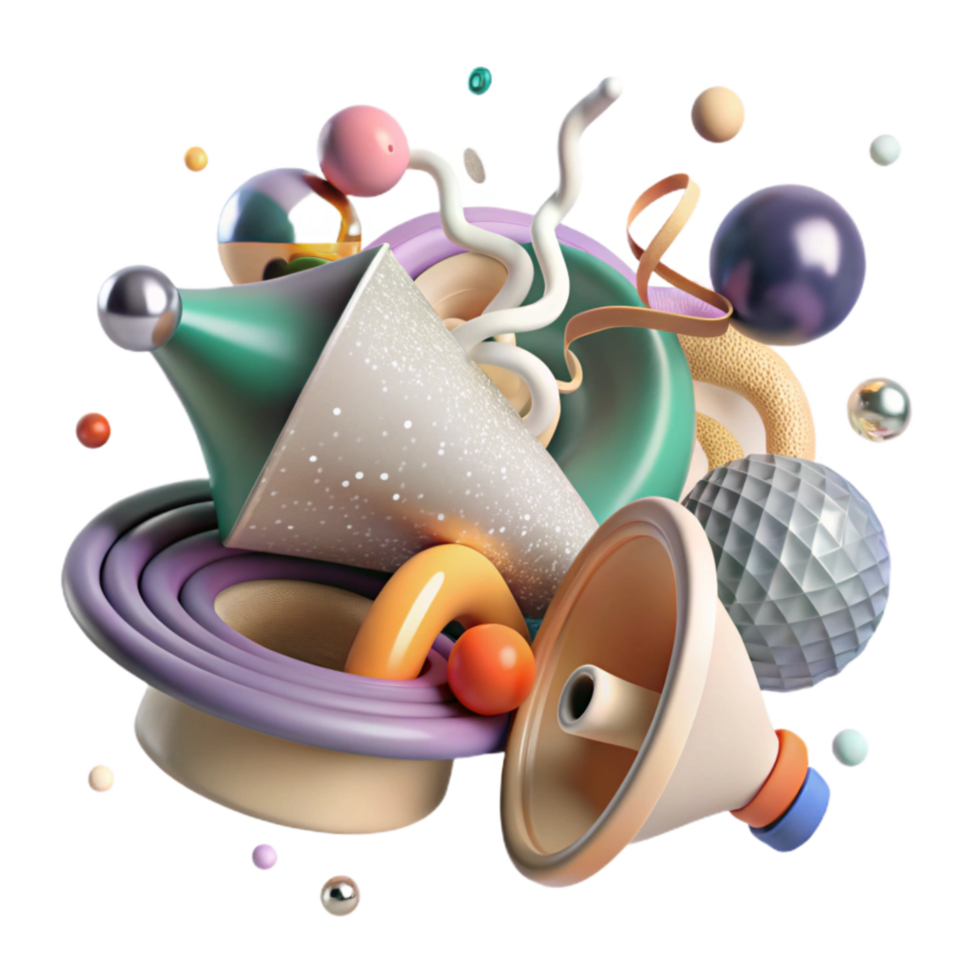 beautiful abstract Noise Pollution Impact on Sleep Transparent Background exclusive png
