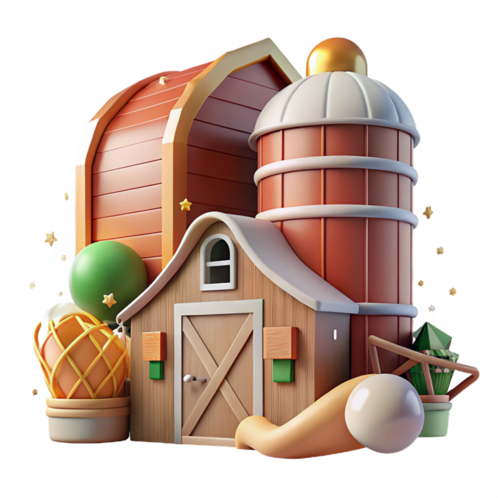 extraordinary artistic Historic Barn Silo Detail Transparent Background high quality png