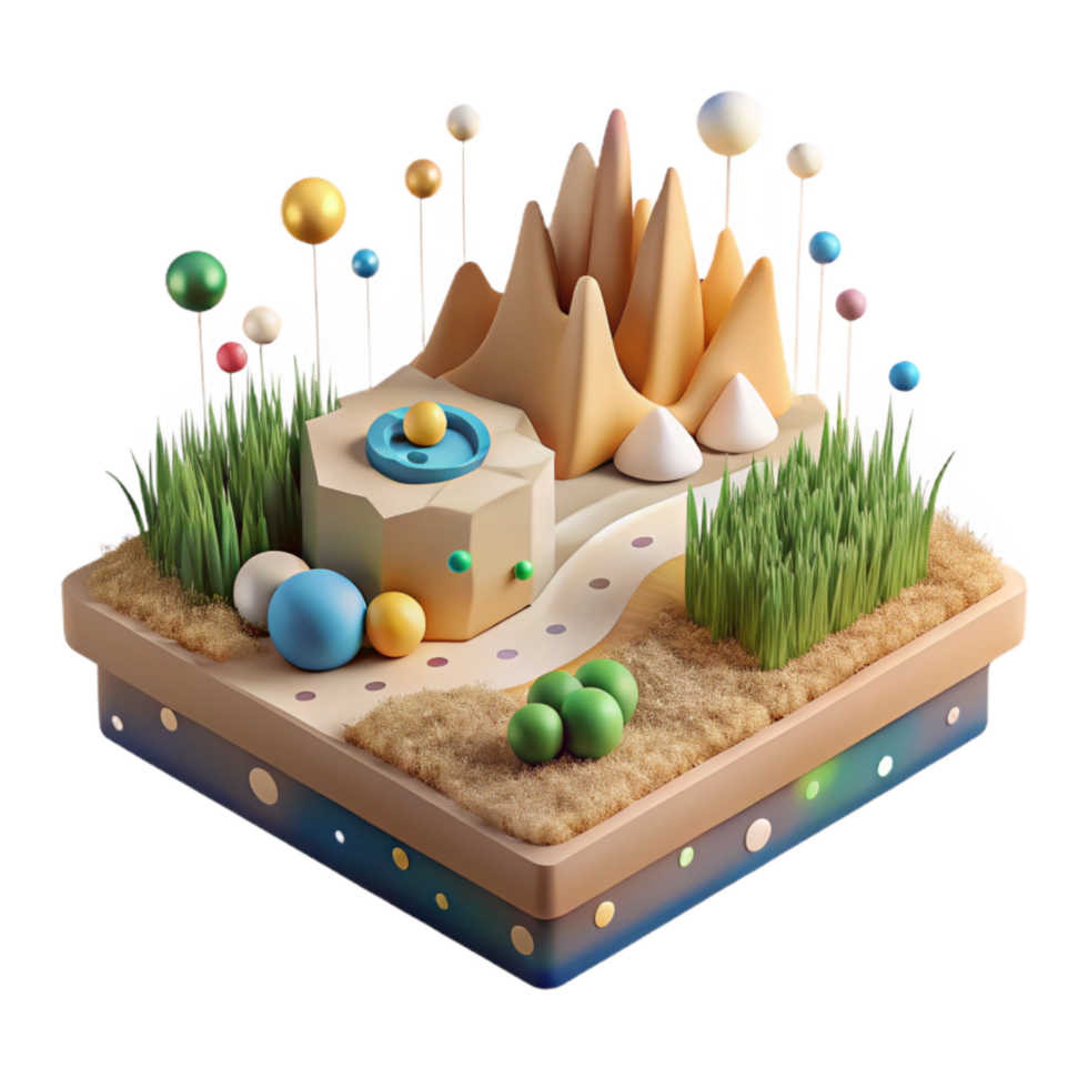 impressive vintage Grassland Ecosystem Infographic Cutout with Data Visualization genuine png