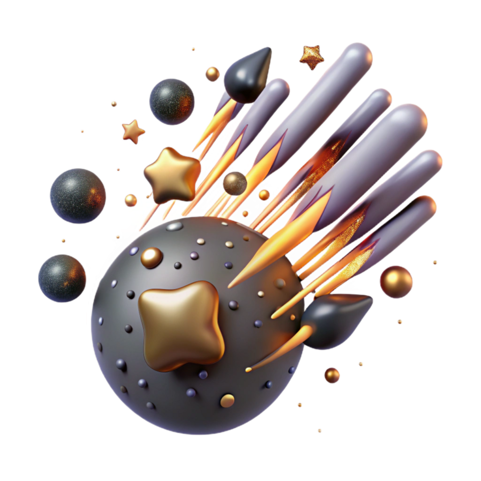 extraordinary artistic Meteor Shower with Multiple Streaks Transparent Background genuine png