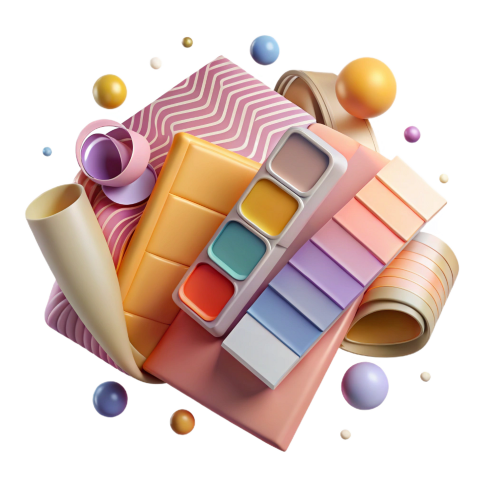 dramatic abstract Pantone Color Guide Open Transparent Element original png