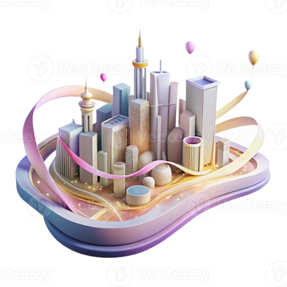 magnificent contemporary Light Trails Cityscape Cutout Transparent Background genuine png