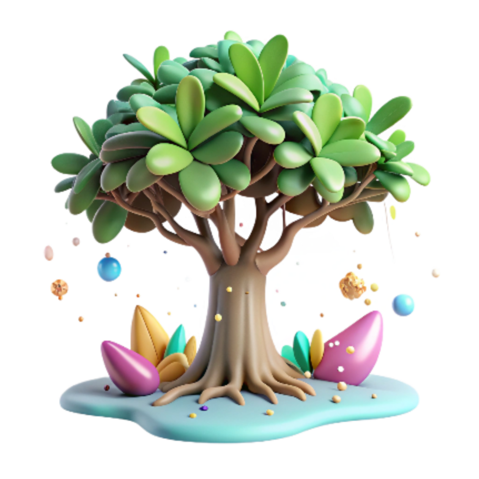 vibrant classic Mangrove Tree with Lush Green Leaves Isolated high resolution png