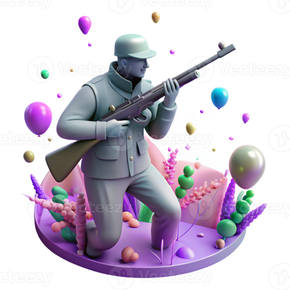 extraordinary artistic Poacher with Rifle Silhouette Isolated original png