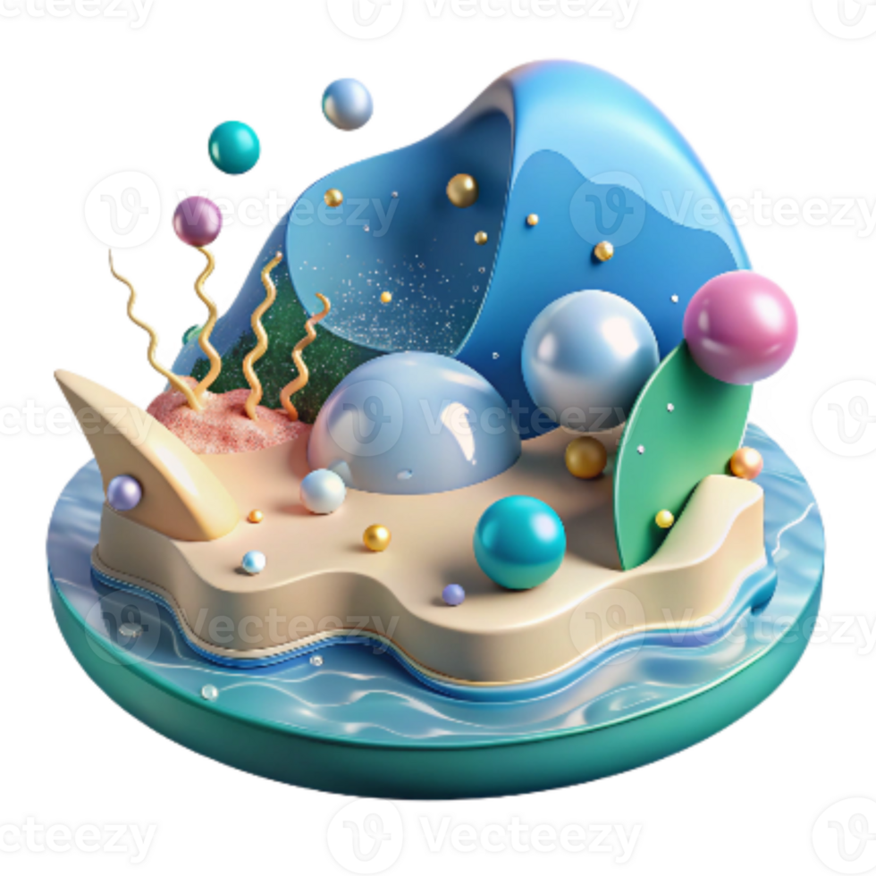 dramatic vintage Healthy Ocean Environment Illustration Transparent high resolution png