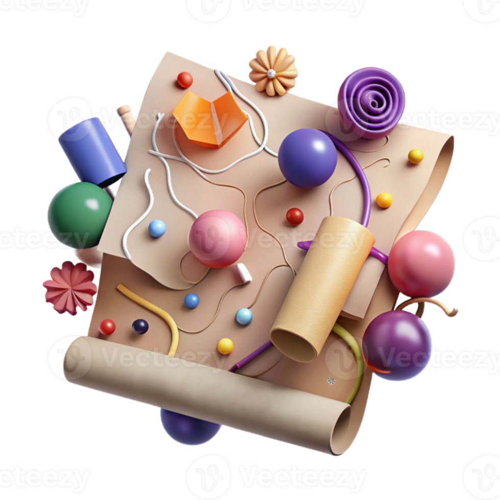 elegant abstract Plum Brand Name Brainstorming Mind Map Cutout professional png