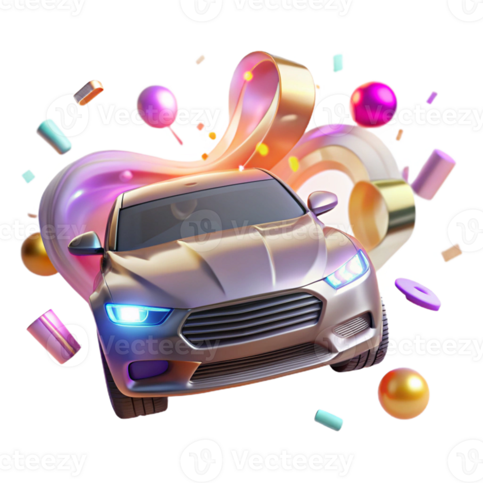 beautiful minimalist Motion Blurred Car Headlights Transparent Background detailed png