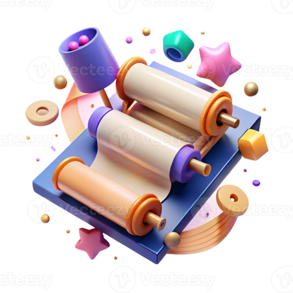 dramatic modern Printing Press Rollers Detail Transparent genuine png