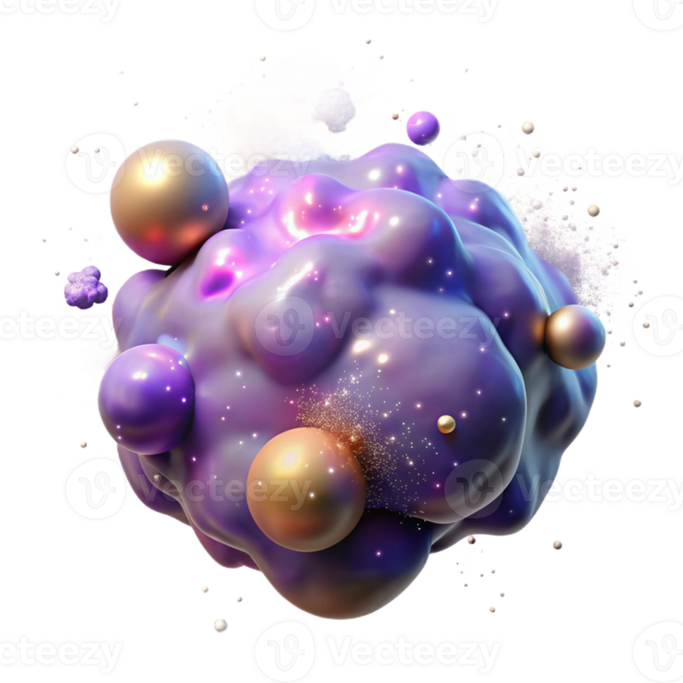 dramatic vintage Nebula Glow Effect Isolated with Soft Light authentic png
