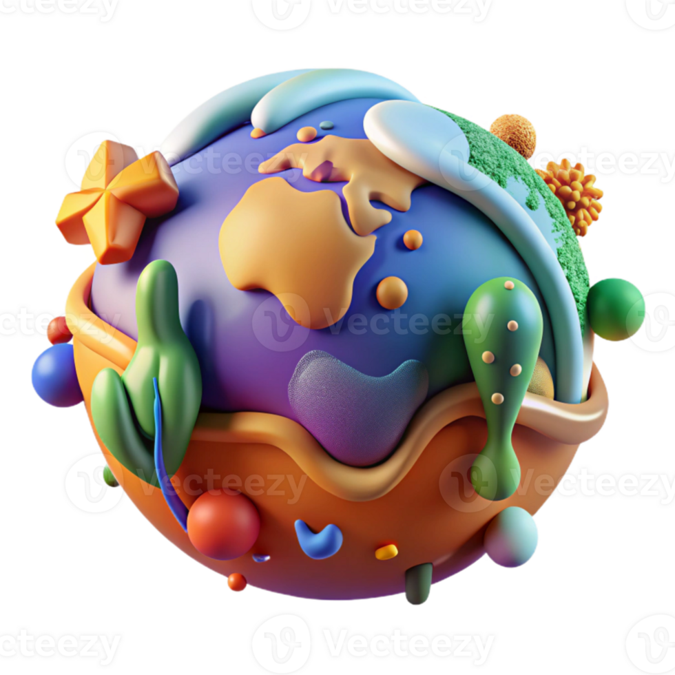 elegant artistic Impact of Global Warming on Hibernation Cutout Bold Colors professional png