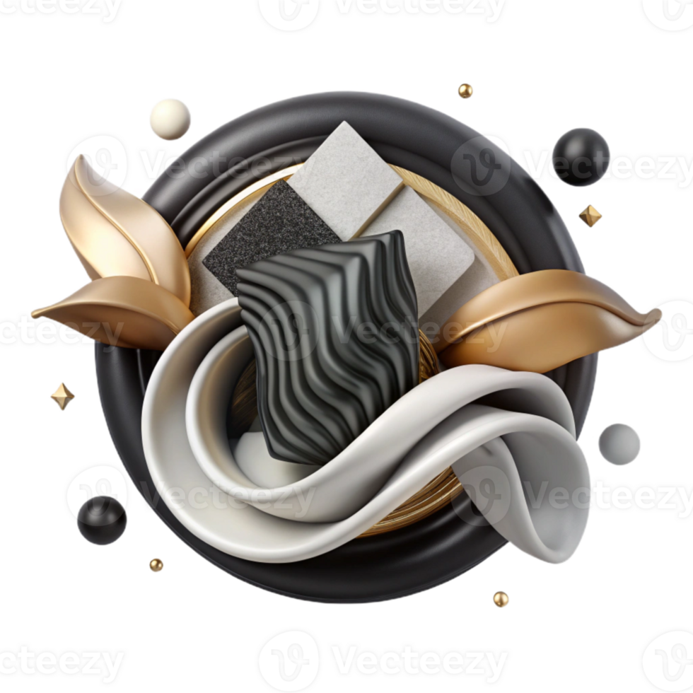 extraordinary abstract Minimalist Logo Design Black and White Transparent Background high resolution png