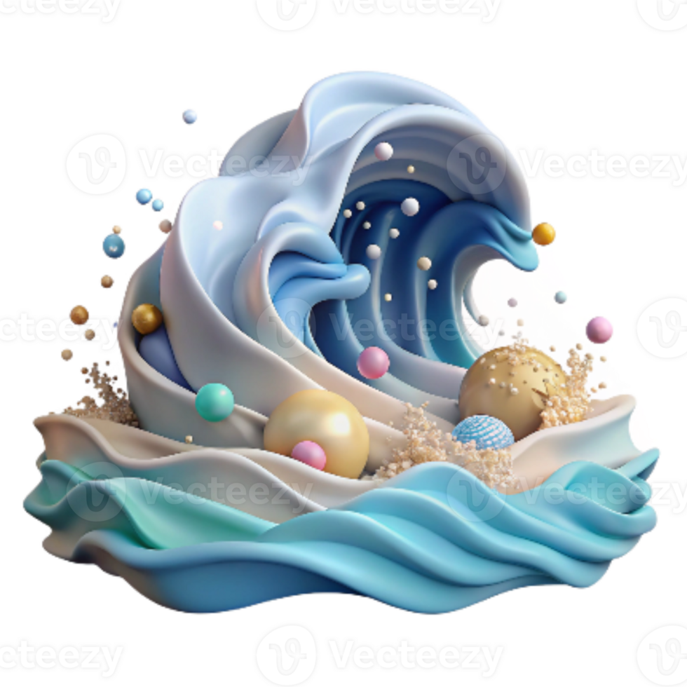 elegant rustic Ocean Waves Crashing on Shore Dynamic Angle Cutout exclusive png