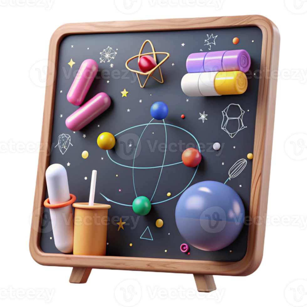 stunning artistic Quantum Physics Equations Chalkboard Style Isolated original png