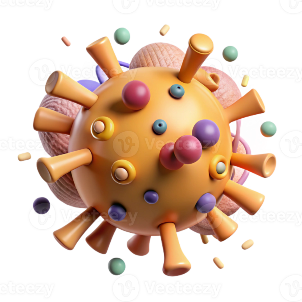 beautiful rustic High Resolution Virus Icon Isolated Element premium png