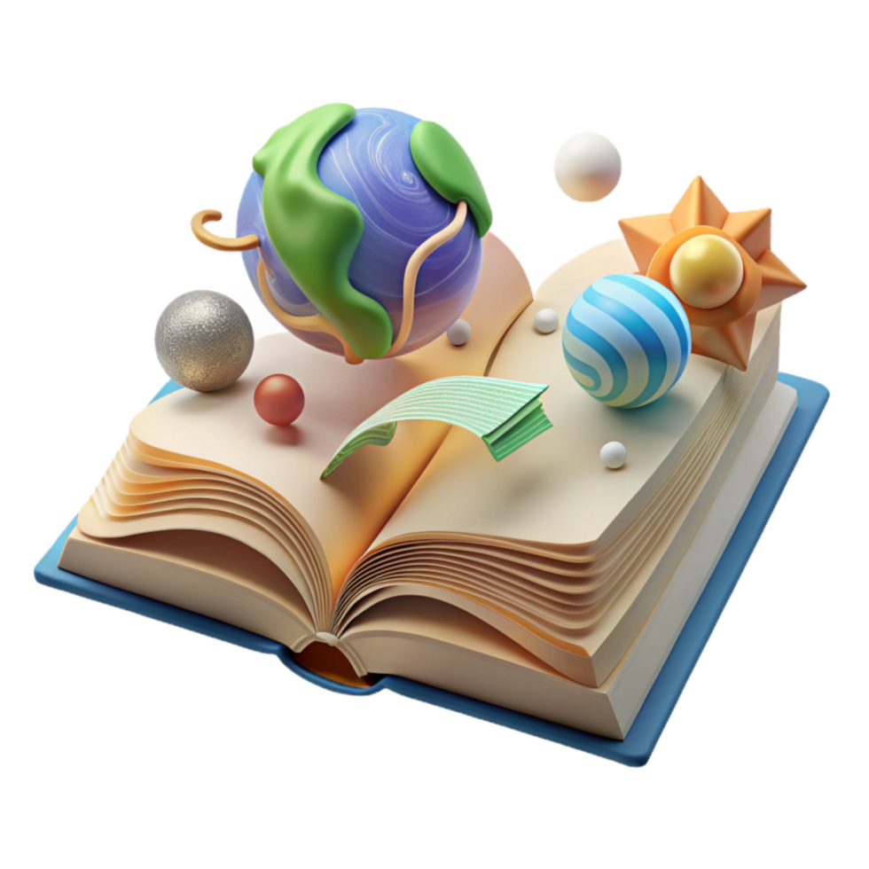 magnificent contemporary Open Book with Environmental Information Cutout png