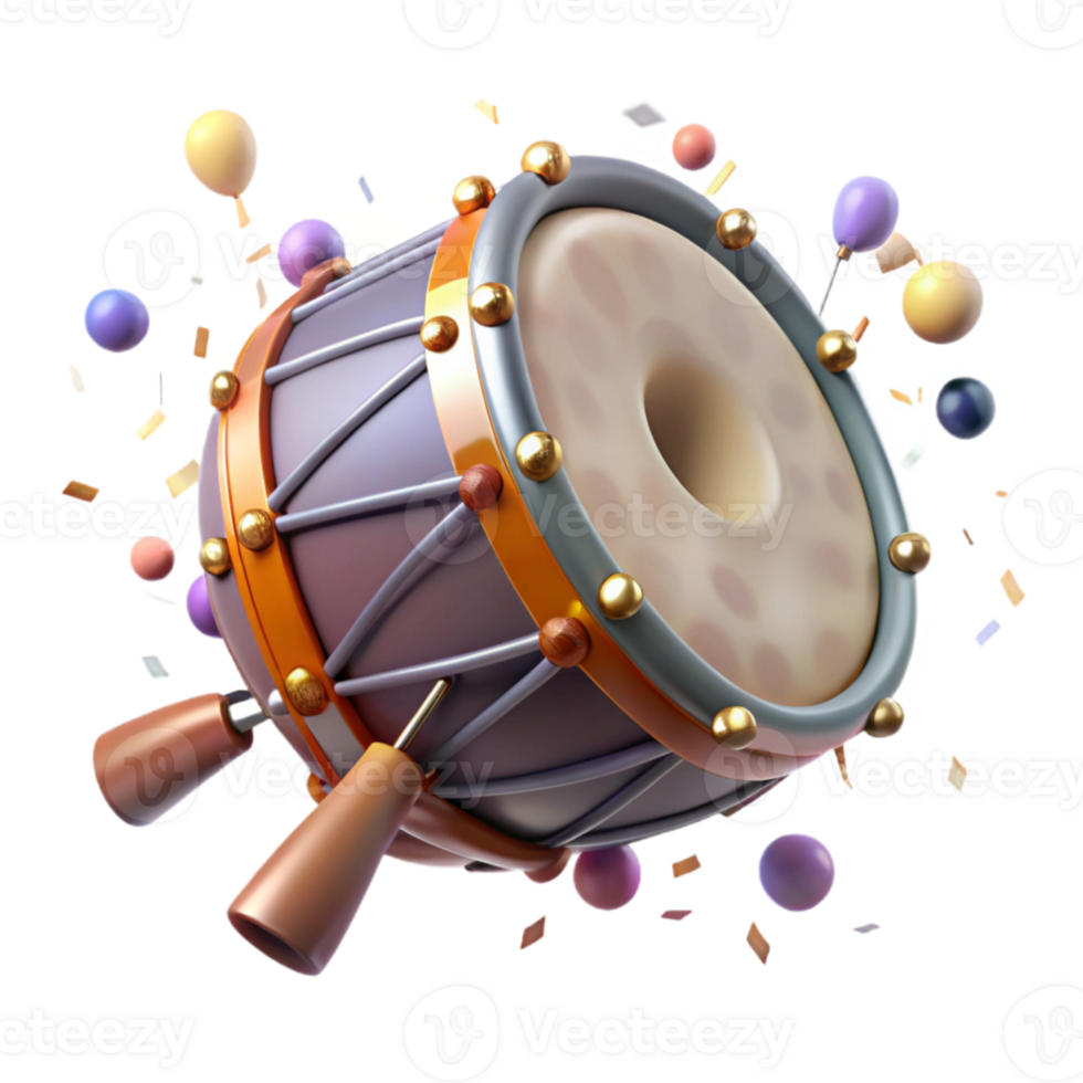 elegant artistic Hang Drum Steel Drum Convex Shape Resonant Sound Transparent Background png