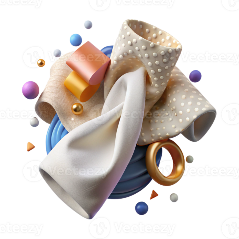 magnificent modern Napkin with Ring Isolated Element premium png