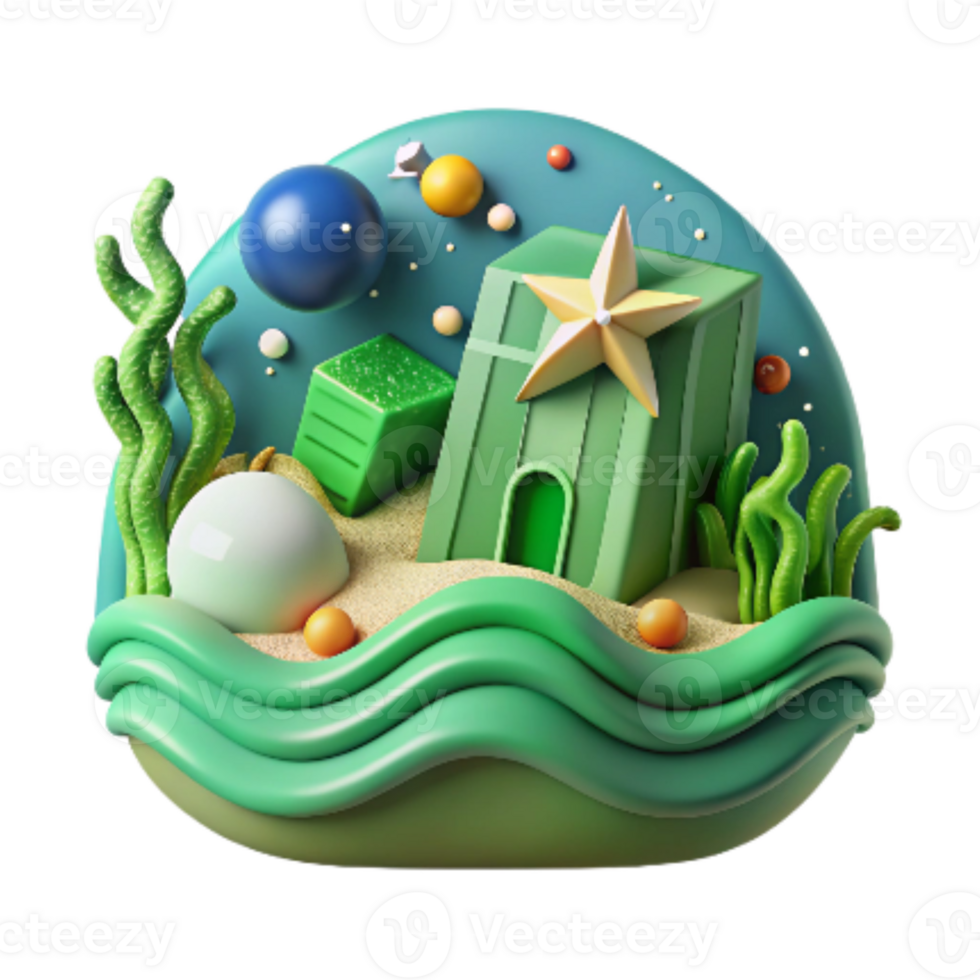 extraordinary modern Marine Habitat Restoration Icon Green Isolated Element high resolution png