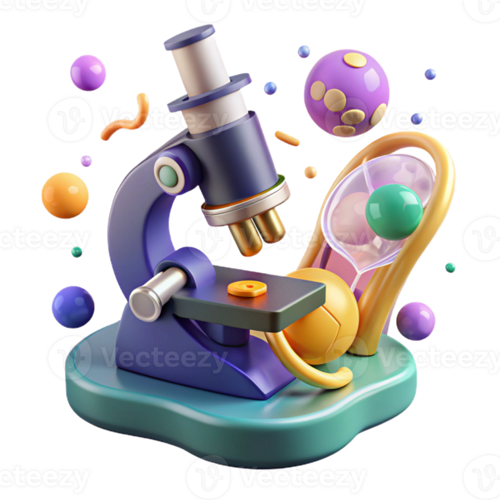 magnificent modern Microscope Examining Water Sample Transparent Background genuine png