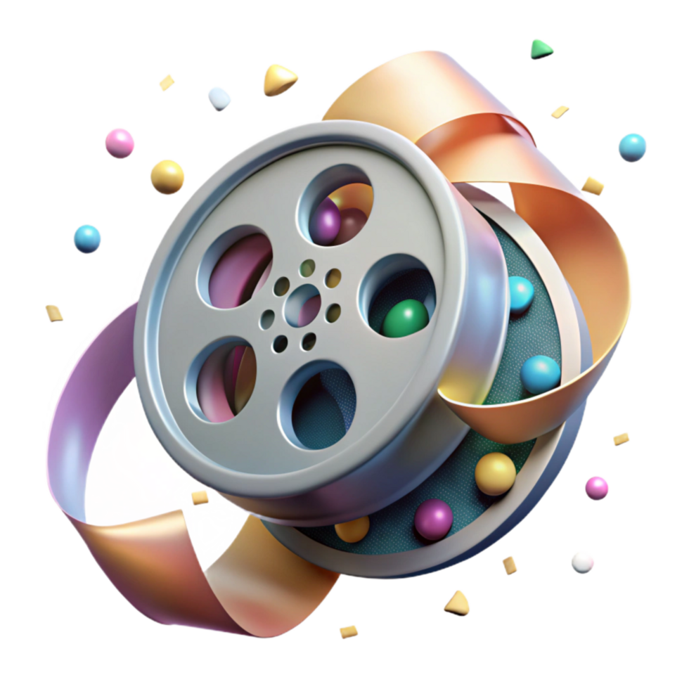 stunning minimalist Preserving Information Microfilm Reel Isolated Close Up high resolution png