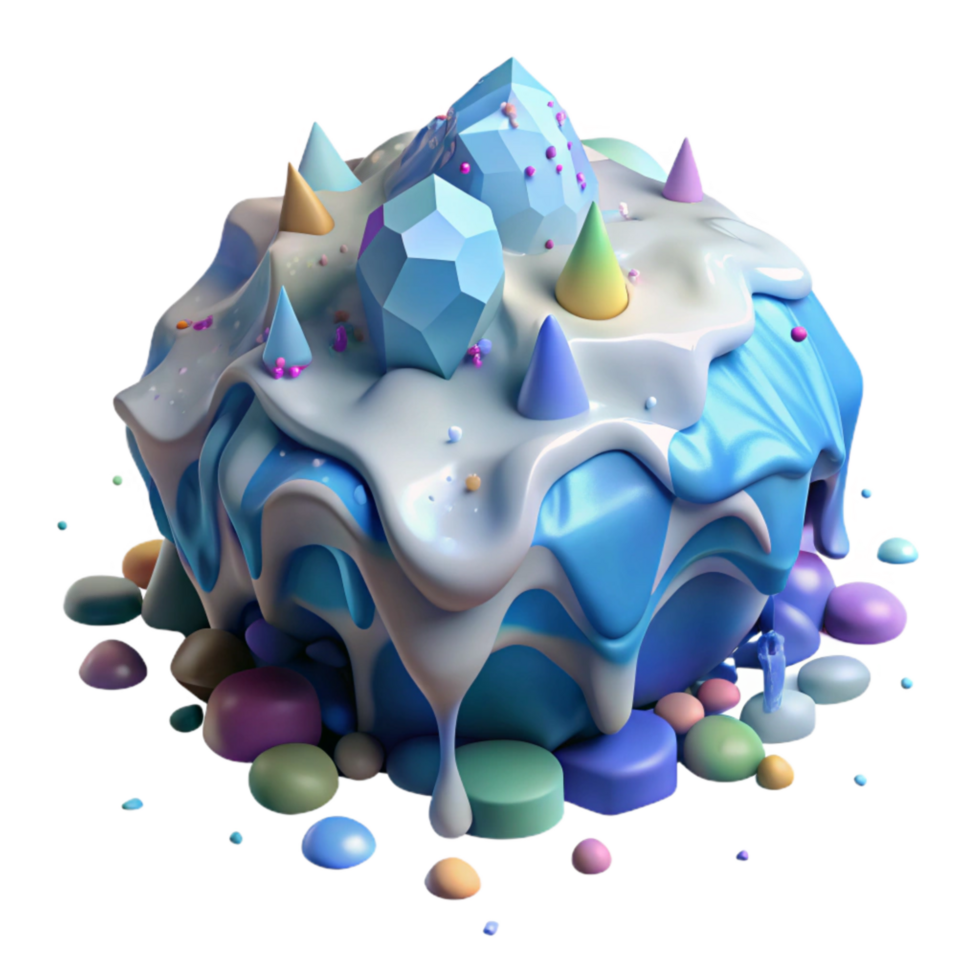 wonderful minimalist Melting Glacier Aerial View Cutout high quality png