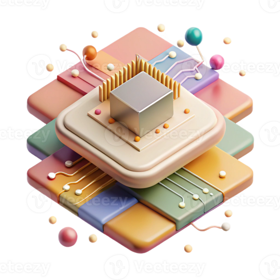 impressive classic Multilayer Printed Circuit Board Cross Section Isolated png