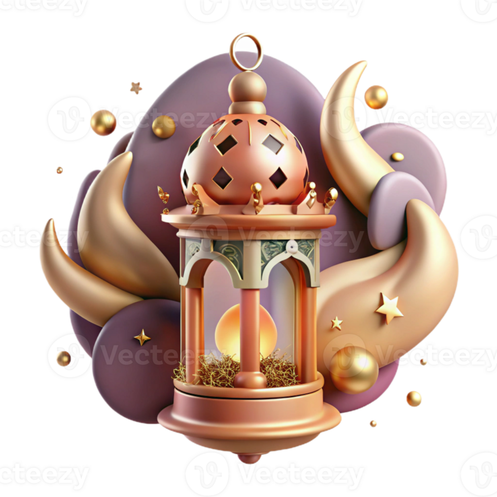 beautiful rustic Ramadan Lantern Intricate Design Transparent Background genuine png