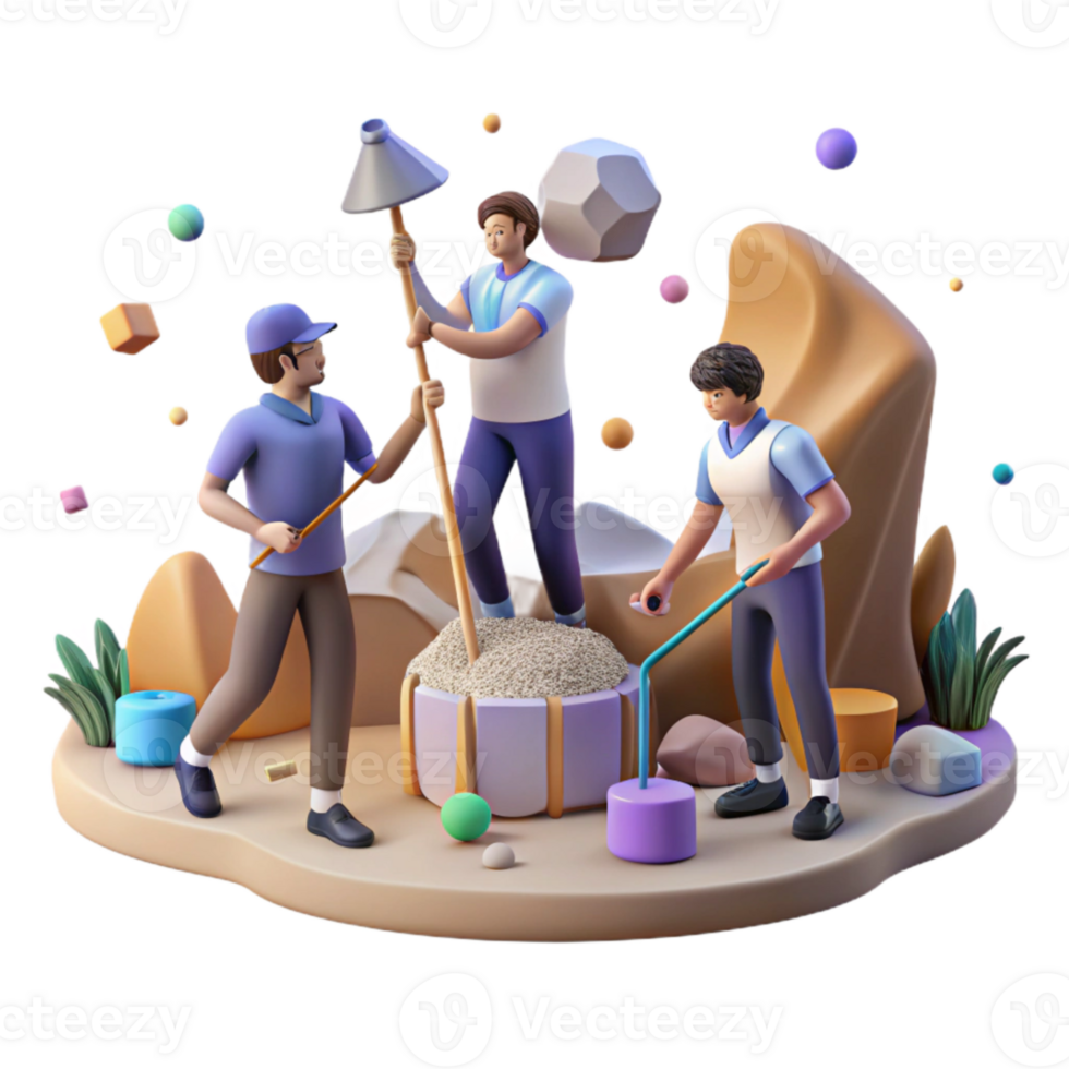 magnificent contemporary Group of Students Cleaning Up Park Cutout Transparent professional png