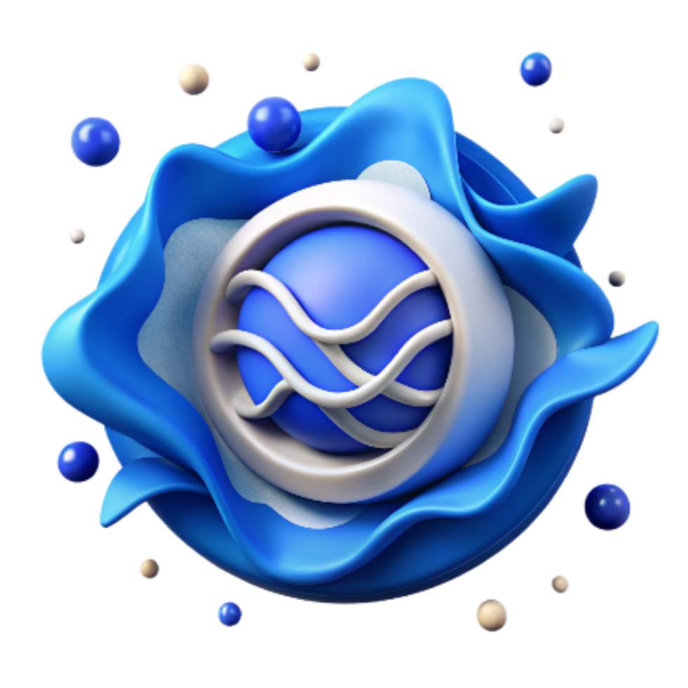 vibrant abstract Ocean Preservation Symbol Blue Isolated genuine png