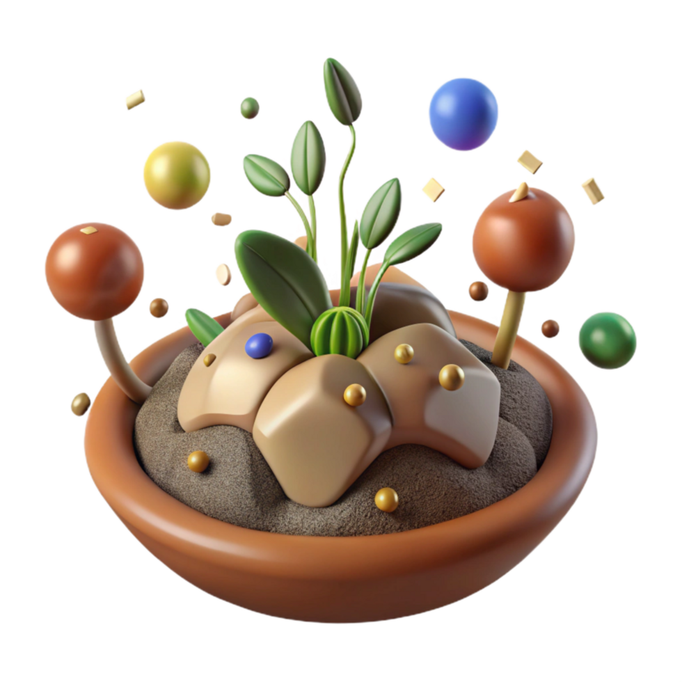 magnificent abstract Planting Seeds in Soil Isolated original png