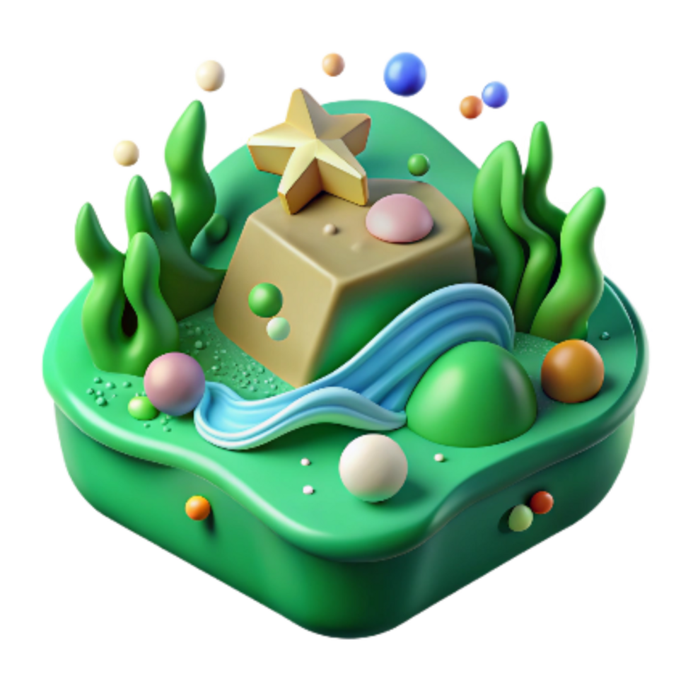 dramatic vintage Marine Habitat Restoration Icon Green Isolated Element authentic png