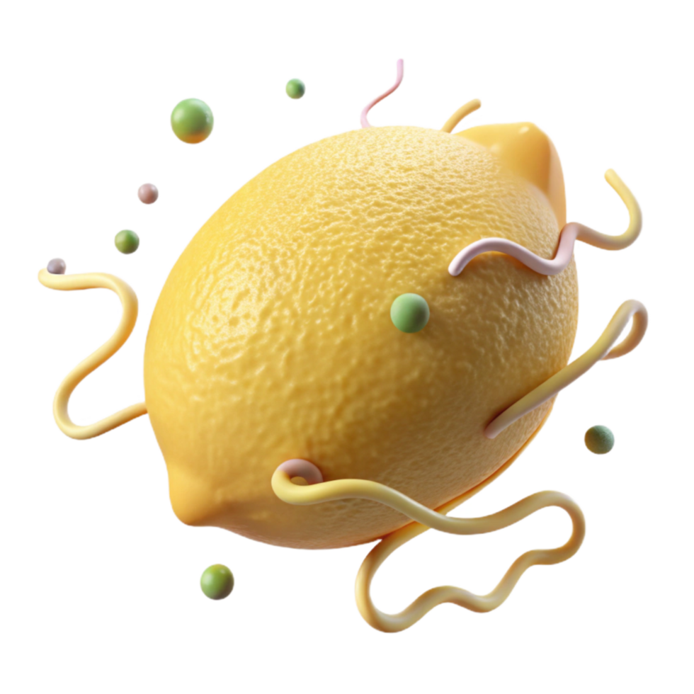 serene artistic Pale Yellow Lemon Zest Closeup Isolated high resolution png