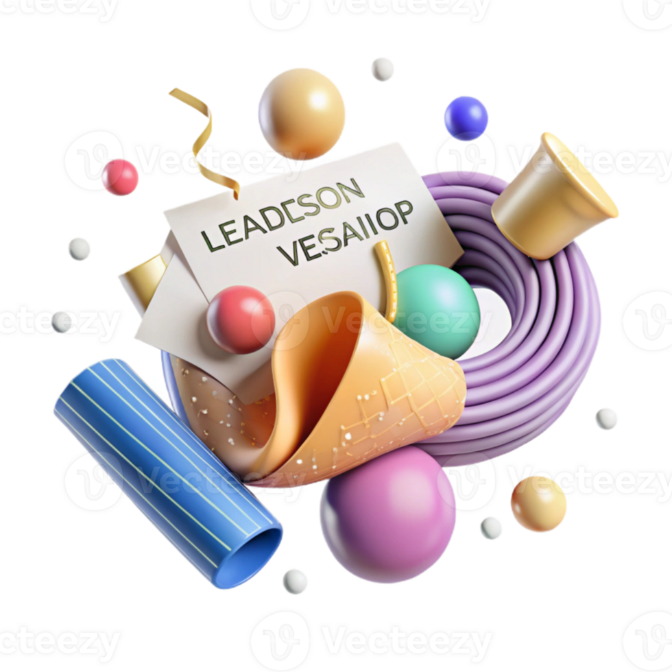 stunning abstract Leadership Perspective Vision Statement Transparent Background premium png