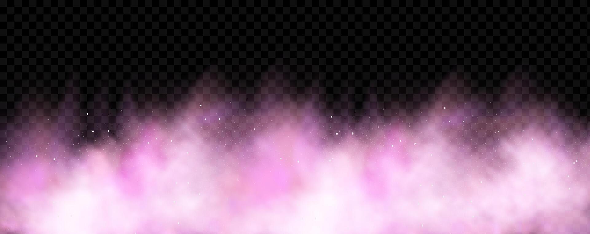 A pink and purple background with smoke vector