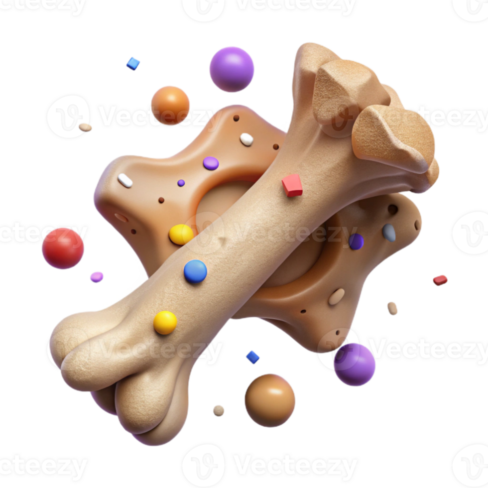 vibrant vintage Preserved Artifact Dinosaur Bone Isolated high resolution png
