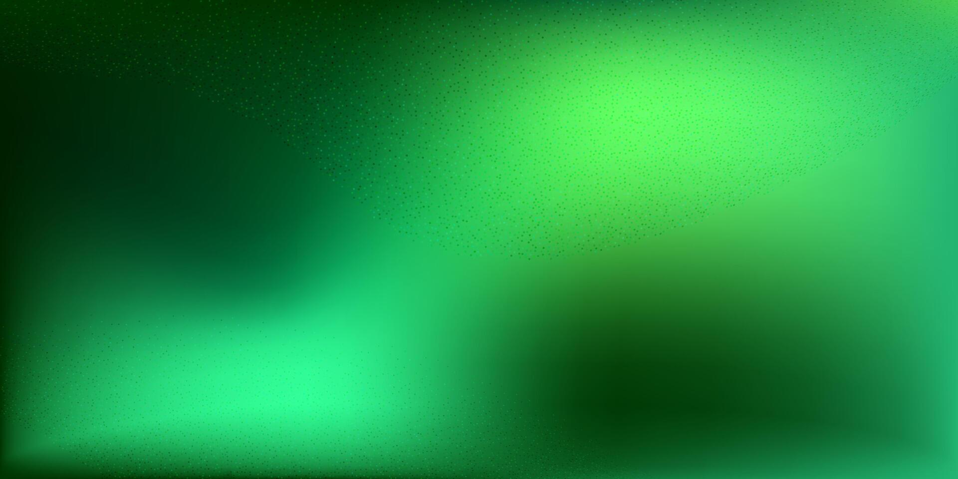 Green background with blurred lights vector