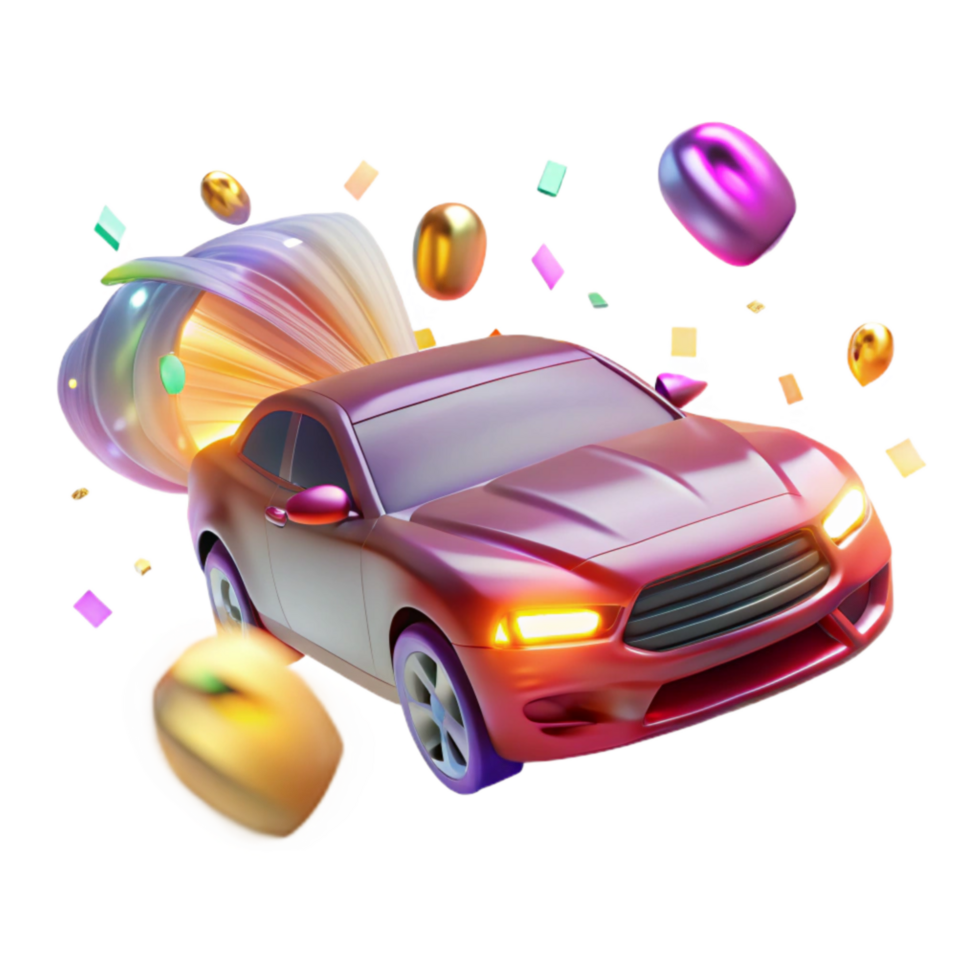 extraordinary minimalist Motion Blurred Car Headlights Transparent Background original png