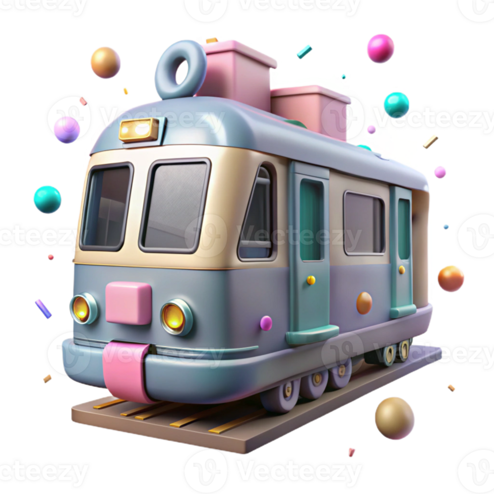 dramatic classic Public Transportation Train Front View Cutout Element high quality png