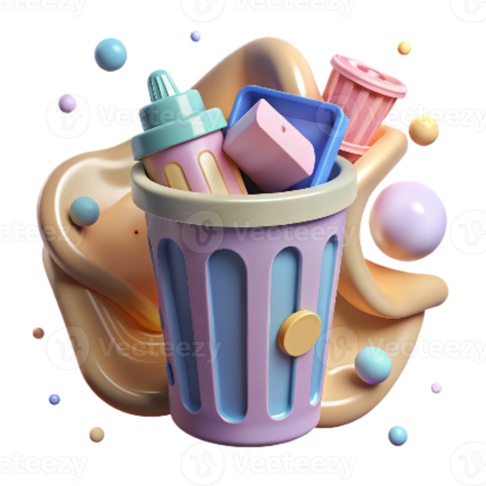 stunning modern Recycle Bin Overflowing Trash Cutout Environmental Issue genuine png