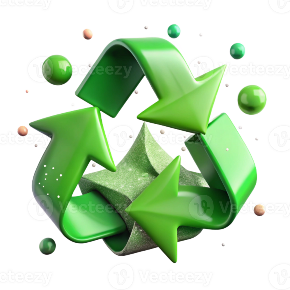 extraordinary traditional Recycling Arrows Green Symbol Isolated Element exclusive png