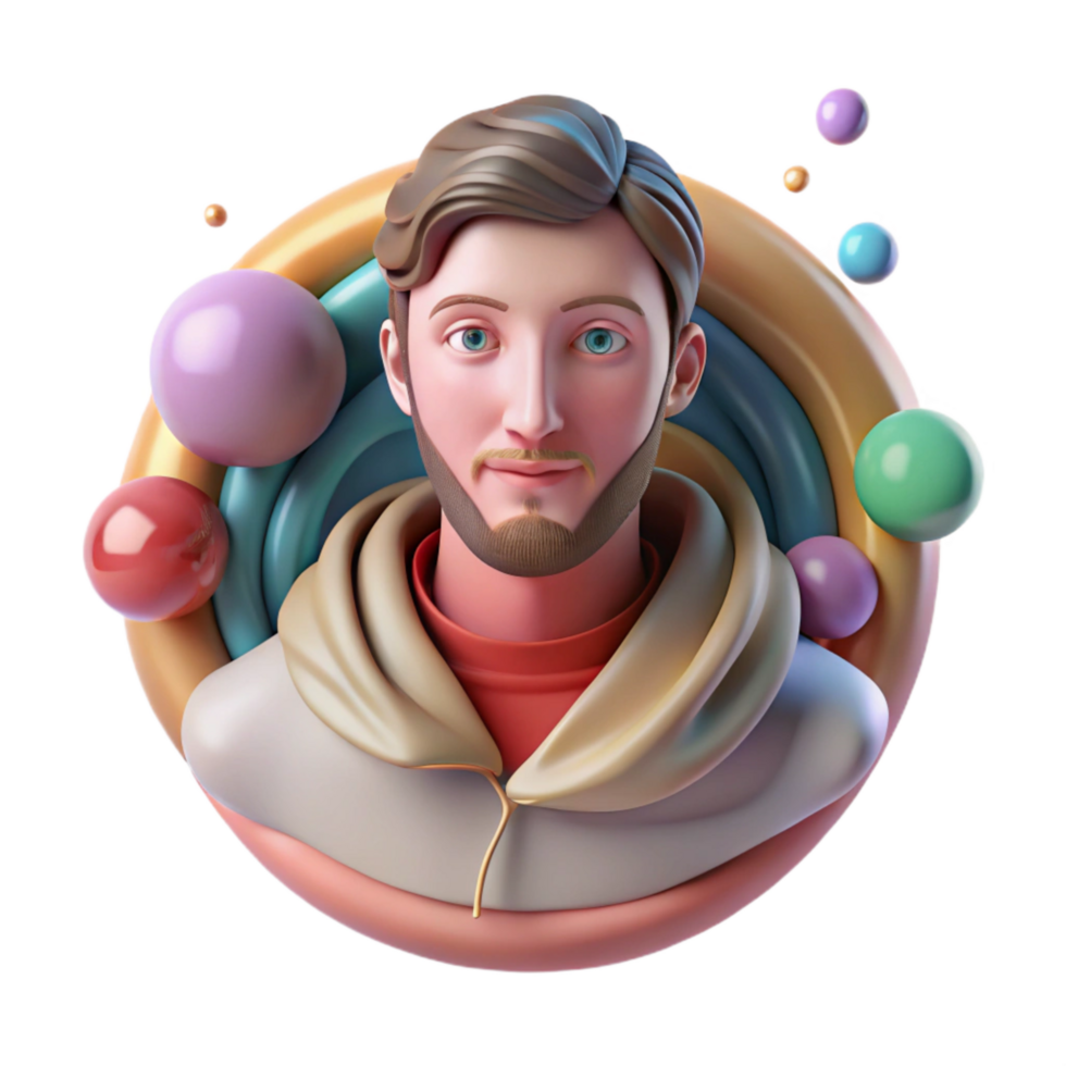 wonderful abstract Loop Lighting Portrait Cutout detailed png