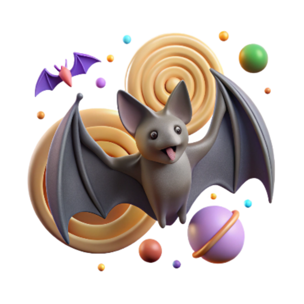 magnificent creative Radar Tracking Bat Echolocation Signals Nocturnal Scene Transparent premium png