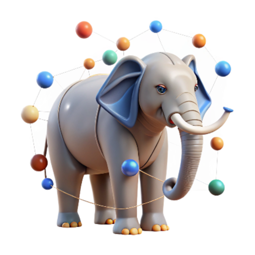 vibrant rustic Machine Learning Predicting Elephant Migration Path Precise Data Transparent Background genuine png