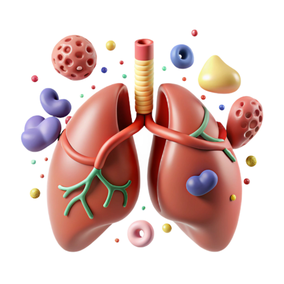 extraordinary contemporary Lung Anatomy Illustration Isolated high quality png