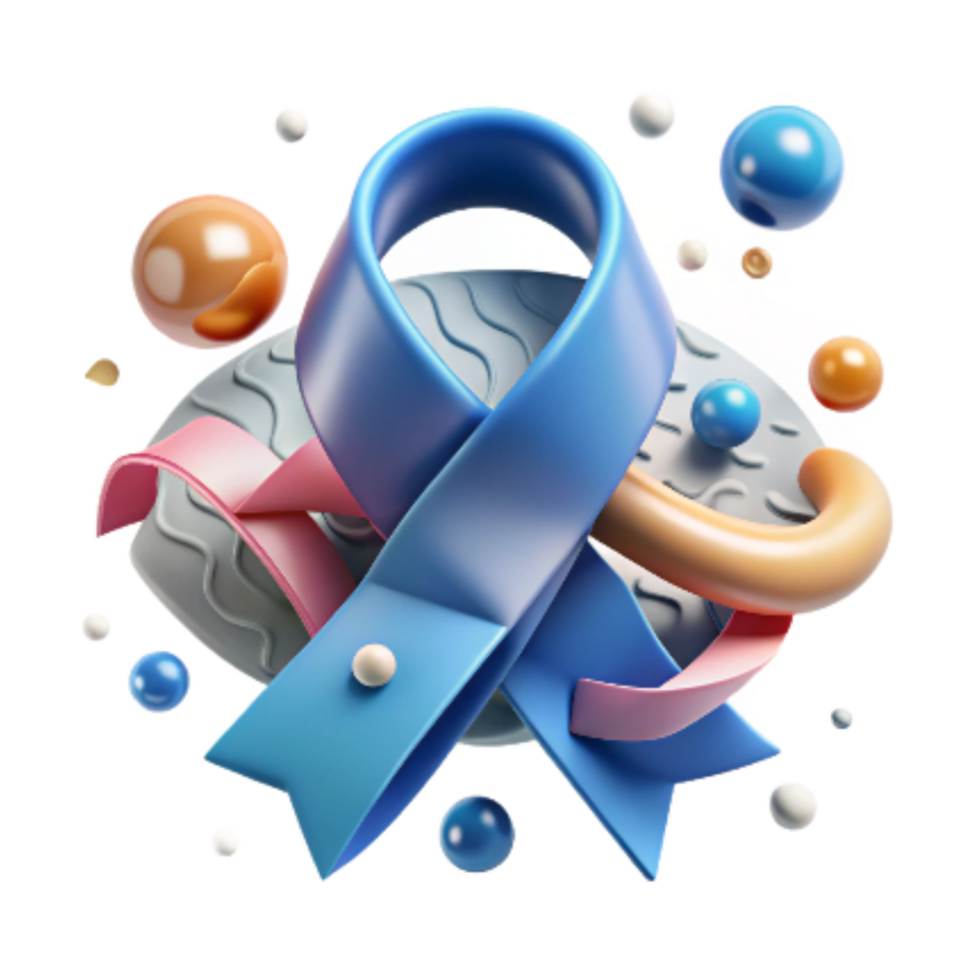 vibrant abstract Overfishing Awareness Ribbon Transparent Background premium png