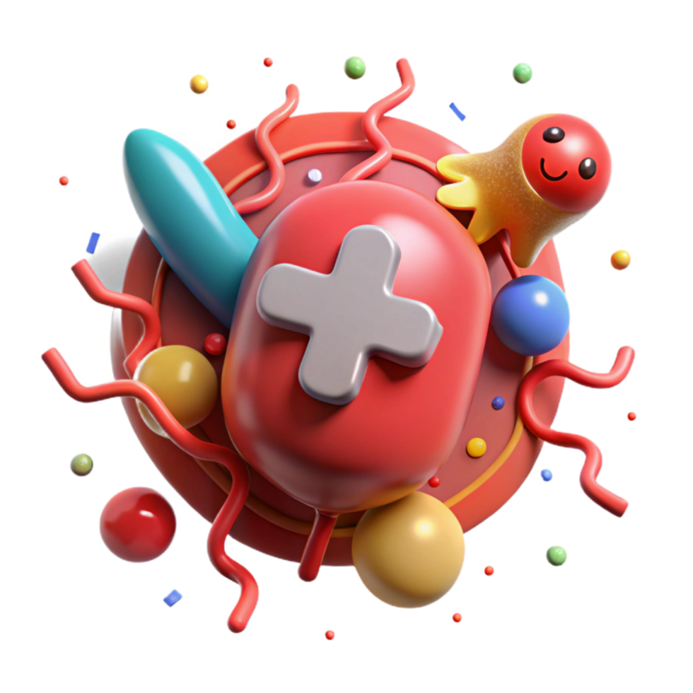 impressive artistic Infected Animal Icon with Red Cross Isolated professional png
