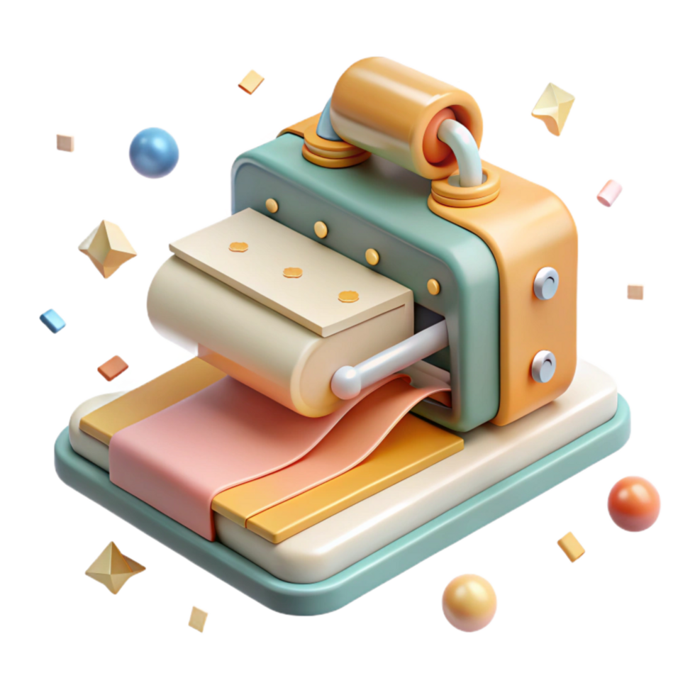 vibrant classic Perfect Binding Machine Glue Applicator Cutout high resolution png