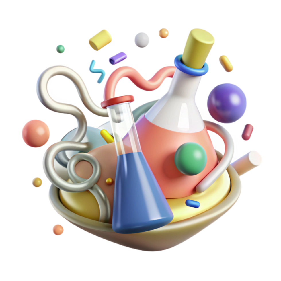 extraordinary abstract Medical Research Icon with Transparent Background high resolution png