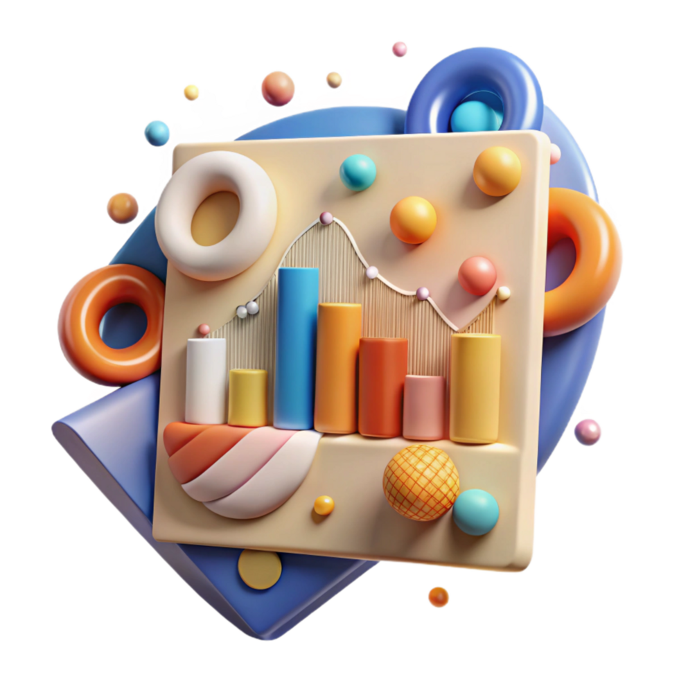 serene modern Poaching Statistics Chart Graphic Cutout high quality png